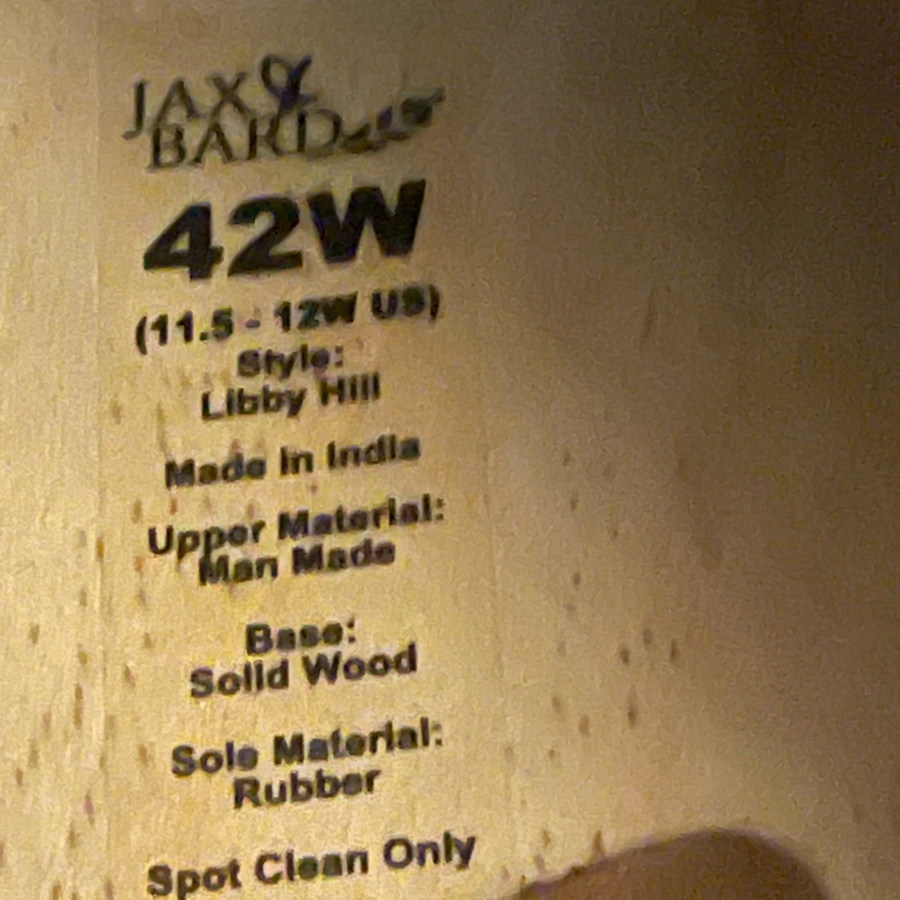 Nib Jax & Bard Clog Sandal Gray Size 42w - image 8